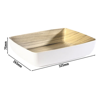 (6 sztuk) Miski GN 1/2 - FRIDA - melamina - 4 litry - głębokość: 75 mm - Prime Gastro