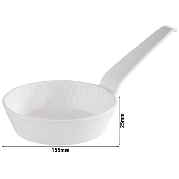 (48 sztuk) Miseczka - MINI - melamina - 70 ml - Ø 85 mm - z uchwytem - biała - Prime Gastro