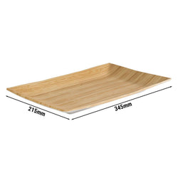 (6 sztuk) Taca - BAMBOO - melamina - 345 x 215 mm - wysokość: 30 mm