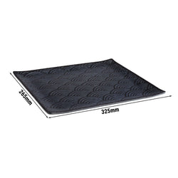 (6 sztuk) Taca GN 1/2 - DARK WAVE - melamina - wysokość: 20 mm