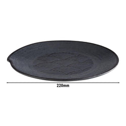 (6 sztuk) Talerze - DARK WAVE - melamina - Ø 220 mm
