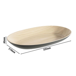 (6 sztuk) Miska - FRIDA - melamina - 1,2 litra - 335 x 210 mm - czarna