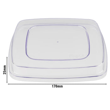 (6 sztuk) Pokrywa - FRIDA - 170x170 mm - pasuje do 84558#6 i 84559#6 - Prime Gastro