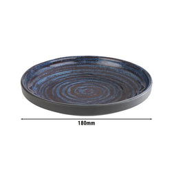 (6 sztuk) Miseczki - LOOPS - Melamina - 0,25 litra - Ø 180 mm - Niebieski