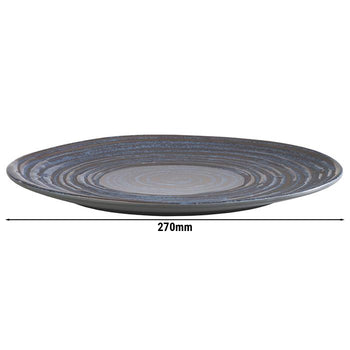 (6 szt.) Talerze - płaskie - LOOPS - melamina - Ø 270 mm - Prime Gastro