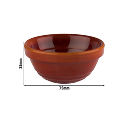 (6 sztuk) Miseczki do dipów - EMMA - melamina - 60 ml - Ø 75 mm - czerwone