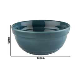 (6 sztuk) Miska - EMMA - melamina - 0,5 litra - Ø 140 mm - niebieska