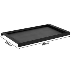 Taca / podstawa - melamina - 670 x 380 mm - wysokość: 40 mm - odpowiednia do deski do krojenia 1200762