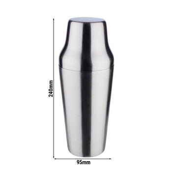 (6 sztuk) Shaker paryski - stal nierdzewna - 0,7 litra - Prime Gastro