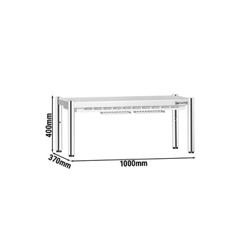 Mostek cieplny z promiennikiem ceramicznym – 1000 x 370 mm – 700 W – 1 ogrzewana półka