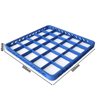 Aufsatzrand 1/1 - 25 Fächer - Blau - passend für GKU25N