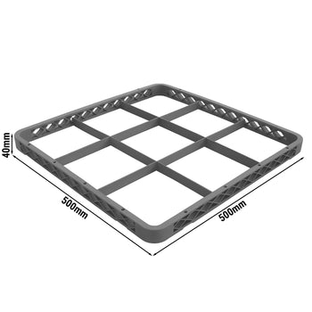 Aufsatzrand 1/1 - 9 Fächer - Beige - passend für GKU9N