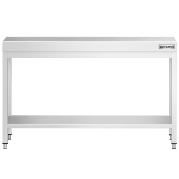 Stół roboczy ze stali nierdzewnej PREMIUM – 1400 x 800 mm – z podstawą - Prime Gastro