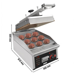 Cyfrowy grill kontaktowy - 6,2kW - z timerem - wyświetlacz cyfrowy - 400V