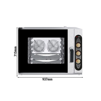 Piec konwekcyjno - parowy piekarniczy - Manualny - 4x EN 60x40