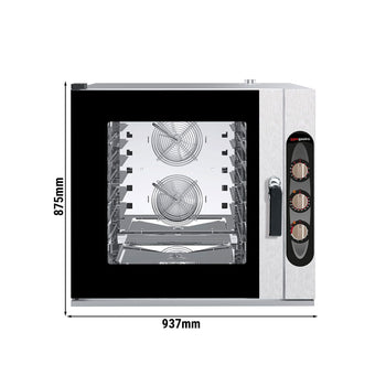 Piec konwekcyjno - parowy piekarniczy - Manualny - 6x EN 60x40