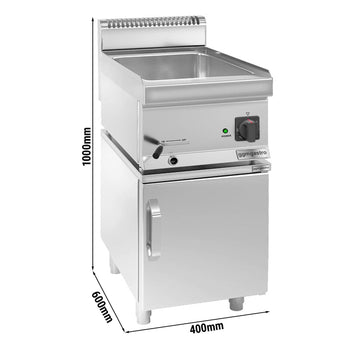 Bemar elektryczny - 1,2 kW - 1x GN 1/3 & GN 1x 1/2 - włącznie z podstawą z 1 drzwiami - Prime Gastro