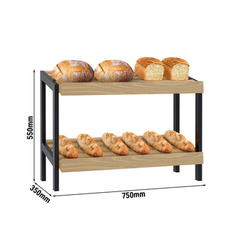 Półka na chleb - 700 mm - z 2 półkami - Prime Gastro