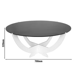 Stojak bufetowy - Octopus - Okrągły - Biały - Ø 700mm - Wys.: 320mm - stal nierdzewna malowana proszkowo