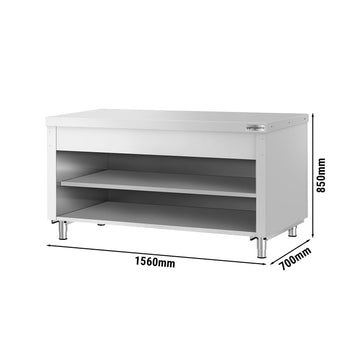 Szafka robocza KOPENHAGEN - 1560 mm - Stal nierdzewna - Prime Gastro