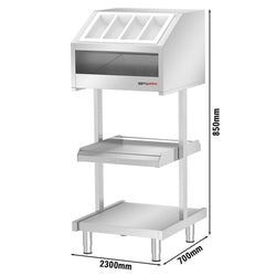 Stojak na sztućce i naczynia KOPENHAGEN - 620 mm - Model podłogowy