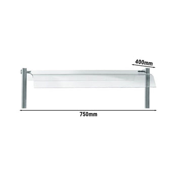 Szklana osłona - 750 mm - Prime Gastro