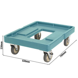 CAMBRO | ULTRA PAN CARRIER® - CamDolly® - Wózek dla UPCS400401 & UPC400401 - Niebieski łupkowy