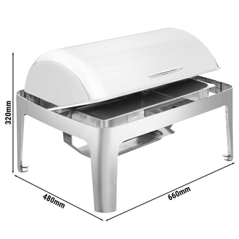 Naczynie do podgrzewania- GN 1/1 – z pokrywą rolowaną - Prime Gastro