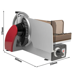 Graef | Concept 25 – profesjonalna krajalnica uniwersalna – ostrze: Ø 250 mm – długość cięcia: 250 mm – kolor czerwony