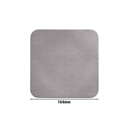 (6 sztuk) SELTMANN WEIDEN | Talerz płaski kwadratowy – 165 x 165 mm – szary
