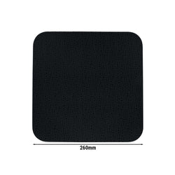 (6 sztuk) SELTMANN WEIDEN | Talerz płaski kwadratowy – 260 x 260 mm – czarny