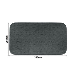 (2 sztuki) SELTMANN WEIDEN | Talerz płaski prostokątny – 350 x 200 mm – antracytowy