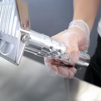 Elektryczna krajalnica do kebaba - wydajność: 80 kg/dzień - włącznie z zasilaczem sieciowym - Prime Gastro