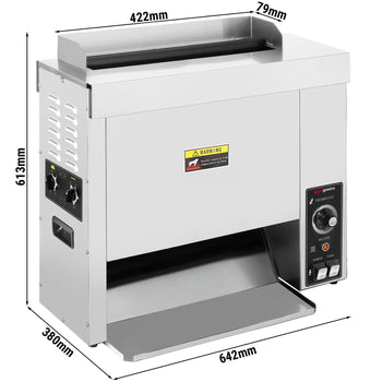 Toster do pracy ciągłej - 2,7 kW - Ręczny - Prime Gastro
