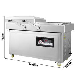 Podwójna komora do pakowania próżniowego – 3 x 20 m³/h – 3 x 750 W