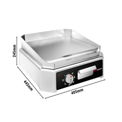 Płyta grillowa elektryczna - 2,5kW - Gładka - Powierzchnia: 405x445mm - nastawna