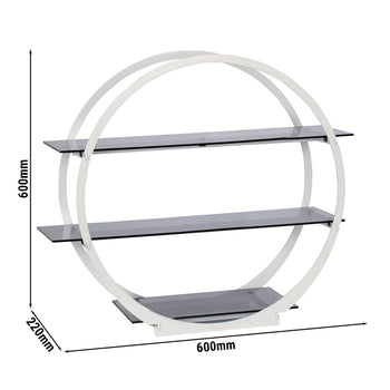 Etażerka / Stojak bufetowy - Ø 600 mm - Biały - Prime Gastro