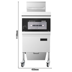 Frytkownica elektryczna z systemem filtrującym – 26 litrów – 14,2 kW – cyfrowa