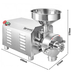 Elektrische Getreidemühle - 80kg/h - Mahlgrad stufenlos einstellbar - 1500 rpm
