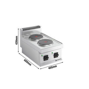 Kuchenka elektryczna - 4 kW - 2 płyty okrągłe