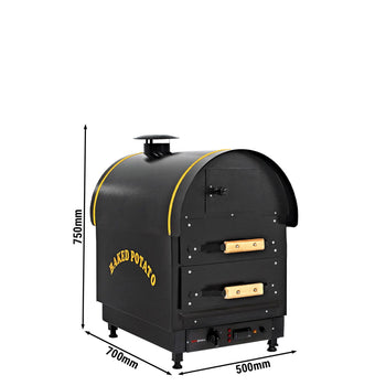 Elektryczny piec do ziemniaków Kumpir - cyfrowy - 3kW - z 2 szufladami - Prime Gastro