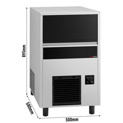 Kostkarka do lodu - cylindry - 57 kg/24 h - z pompą odpływową