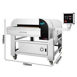 Elektryczny piec przelotowy do pizzy/lahmacun - cyfrowy - szerokość taśmy 780 mm