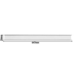 Prowadnica półki PREMIUM - Długość: 647mm - komplet na 1 półkę - kompatybilny z POF218S - EF, POF218 - EF, POF168S - EF, POF2158S - EF, POF158S - EF, POF158 - EF