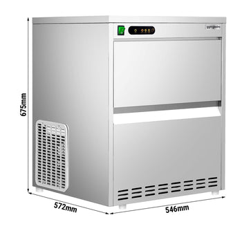 Kostkarka do lodu - wydrążony cylinder - 52 kg/ 24 godz. - Prime Gastro