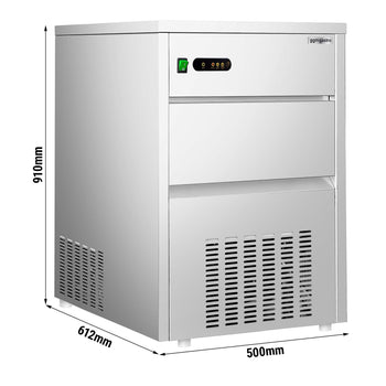 Kostkarka do lodu - wydrążony cylinder - 80 kg/ 24 godz. - Prime Gastro