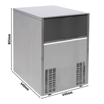 Kostkarka do lodu - cylinder - 62 kg/24 godz. - Prime Gastro