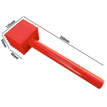 Tłuczek do mięsa - kwadratowy - czerwony - Prime Gastro