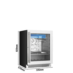 Szafka do sezonowania mięsa - 595x570mm - 98L - stal nierdzewna