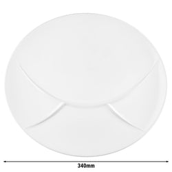 (2 szt) SELTMANN WEIDEN | Talerz do fitnessu - Ø 340 mm - z 3 elementami oddzielającymi